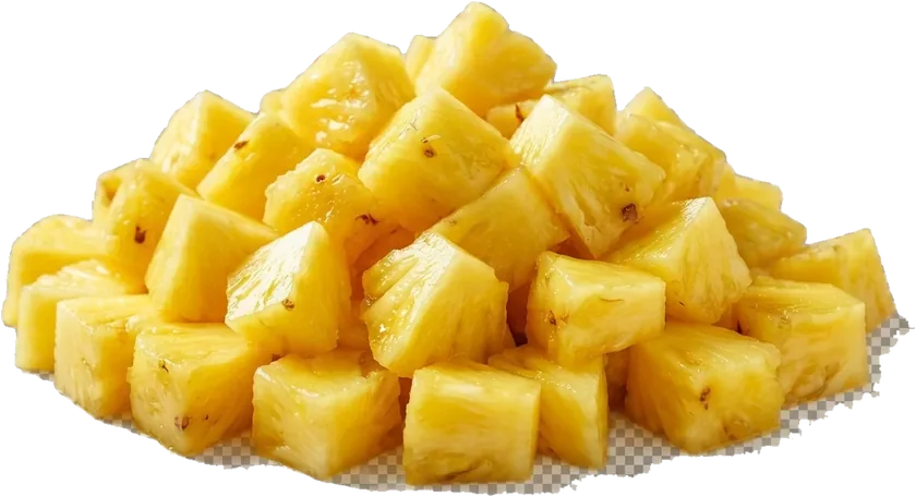 Schale mit Ananasstücken