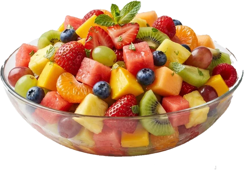 Schale mit gemischtem Obstsalat