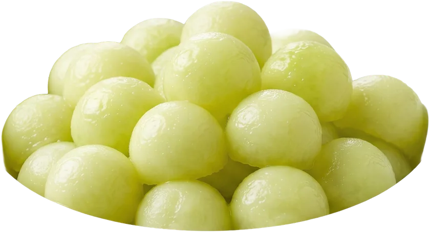 Schale mit Melonenkugeln
